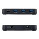StarTech.com Hub USB-C et USB-A à 4 Ports, 5 Gbps, Auto-Alimenté, Câble Hôte USB-C et USB-A 2 en 1, 1 Port USB-C et 3 Ports USB-A (1x BC 1.2), Adaptateur Secteur 36W Inclus