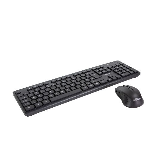 Origin Storage OS-KBD/MS-WRL clavier Souris incluse maison/bureau FR sans fil +USB QWERTY Anglais Noir Origin Storage OS-KBD/MS-WRL clavier Souris incluse maison/bureau FR sans fil +USB QWERTY Anglais Noir