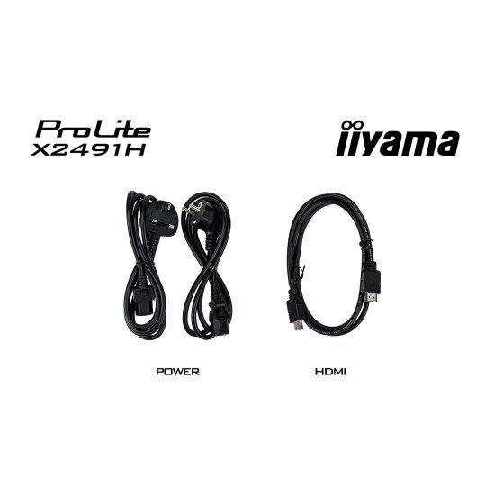 iiyama ProLite X2491H-B1 écran PC 60,5 cm (23.8") 1920 x 1080 pixels Full HD LCD Noir