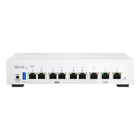 QNAP QHora-322 Routeur connecté 2.5 Gigabit Ethernet, 10 Gigabit Ethernet Blanc