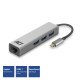 ACT AC7055 hub & concentrateur USB 3.2 Gen 1 (3.1 Gen 1) Type-C 5000 Mbit/s Gris