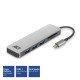 ACT AC7050 hub & concentrateur USB 3.2 Gen 1 (3.1 Gen 1) Type-C 5000 Mbit/s Gris