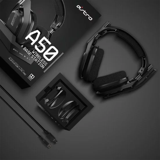 ASTRO Gaming A50 + Base Station Casque Sans fil Arceau Jouer Noir, Argent ASTRO Gaming A50 + Base Station Casque Sans fil Arceau Jouer Noir, Argent
