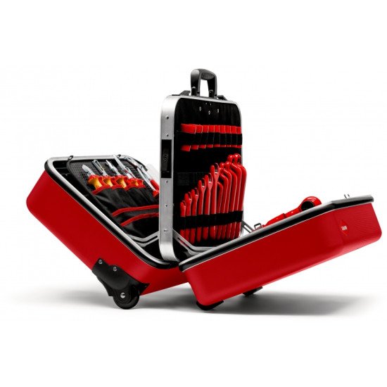Knipex 98 99 15 Boîte à outils Noir, Rouge Acrylonitrile-Butadiène-Styrène (ABS), Aluminium