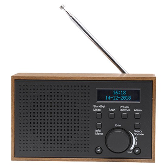 Denver DAB-46DARK GREY Radio portable Internet Analogique et numérique Noir, Marron