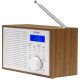 Denver DAB-46WHITE Radio portable Internet Analogique et numérique Marron, Blanc