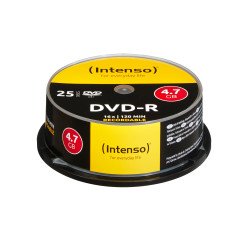 Intenso DVD-R 4.7GB, 16x 4,7 Go 25 pièce(s)