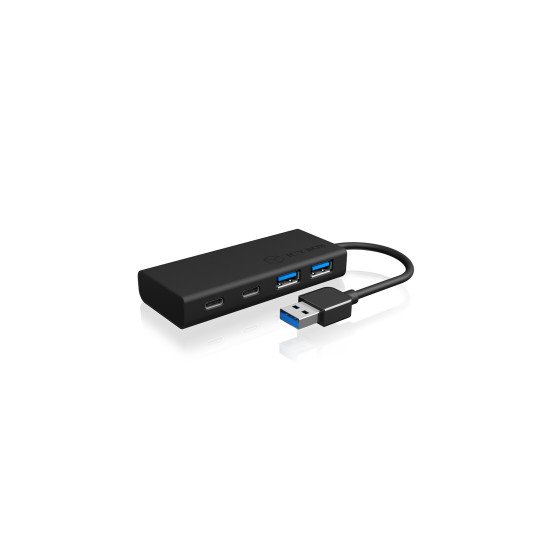 RaidSonic IB-HUB1426-U3 hub & concentrateur USB 3.2 Gen 1 (3.1 Gen 1) Type-A 5000 Mbit/s Noir