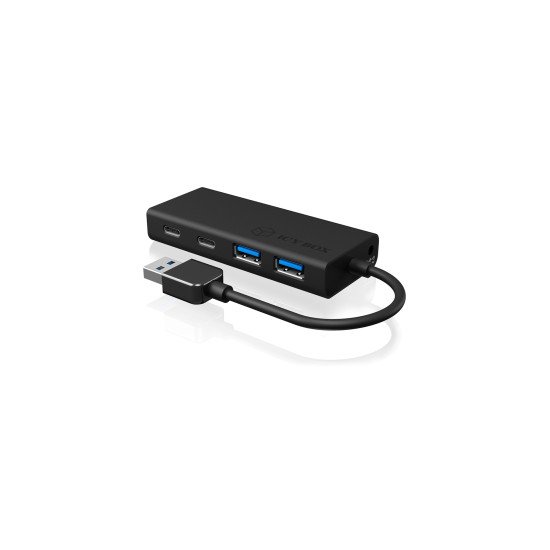 RaidSonic IB-HUB1426-U3 hub & concentrateur USB 3.2 Gen 1 (3.1 Gen 1) Type-A 5000 Mbit/s Noir