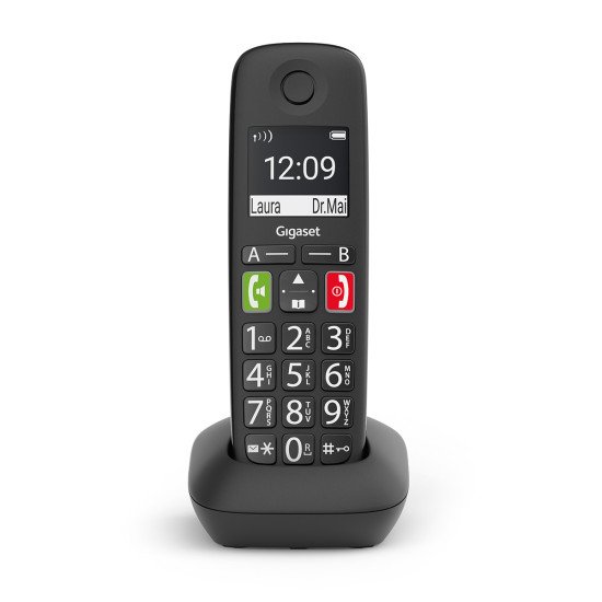 Gigaset E290HX Téléphone DECT Noir