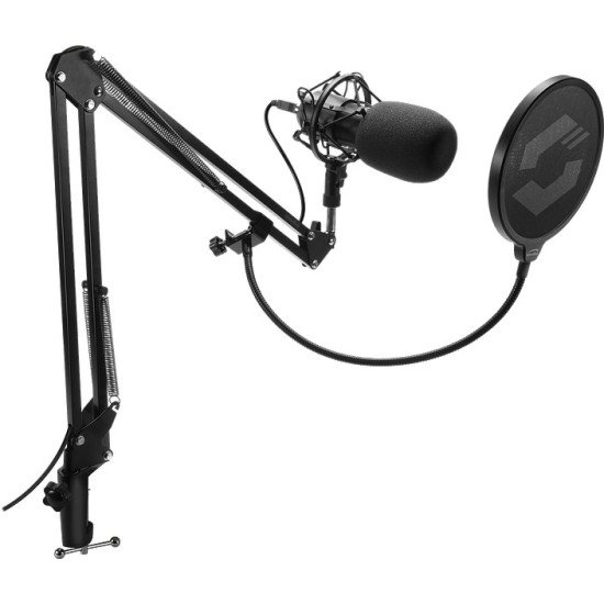 SPEEDLINK Volity Ready Noir Microphone de studio