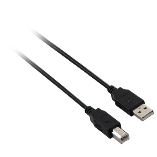 V7 V7N2USB2AB-05M câble USB 5 m USB 2.0 USB A USB B Noir