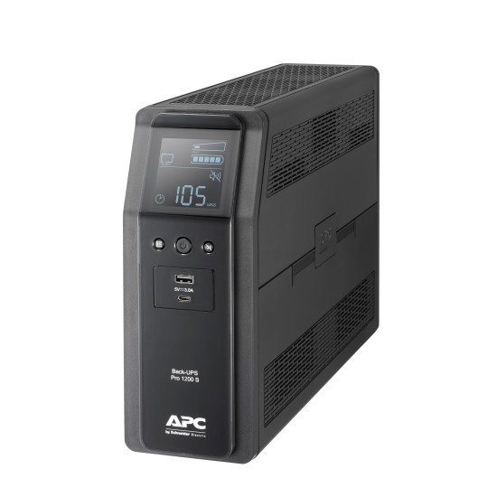 APC BACK UPS PRO BR 1200VA alimentation d'énergie non interruptible Interactivité de ligne 720 W 8 sortie(s) CA