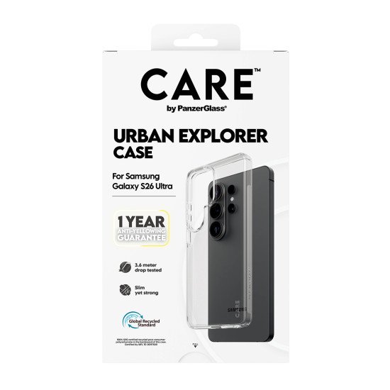 PanzerGlass CARE™ by ® Urban Explorer Case Transparent Samsung Galaxy S26 Ultra coque de protection pour téléphones portables Housse