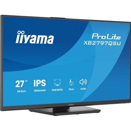 iiyama ProLite XB2797QSU-B1 écran PC 68,6 cm (27") 2560 x 1440 pixels Quad HD LED Noir