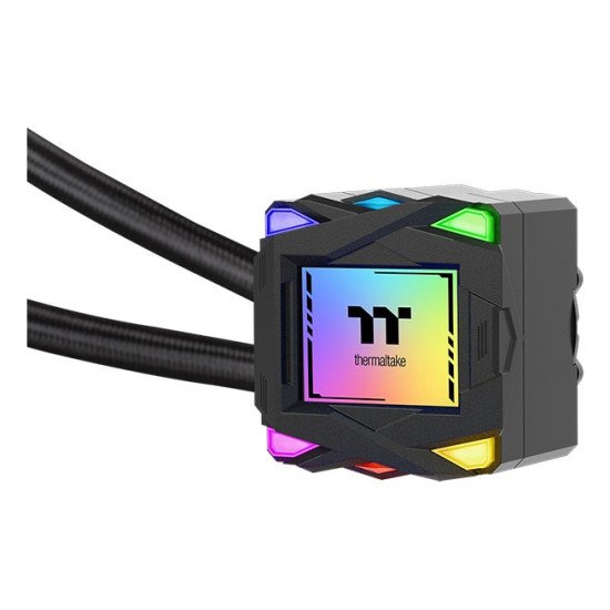 Thermaltake LA360 ARGB Carte-mère Kit de refroidissement du liquide 12 cm Noir 1 pièce(s) Thermaltake LA360 ARGB Carte-mère Kit de refroidissement du liquide 12 cm Noir 1 pièce(s)
