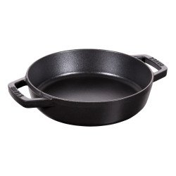 Staub 40511 40850-659-0 0 Frying Pan with Two Handles Black Cast Iron 20 cm