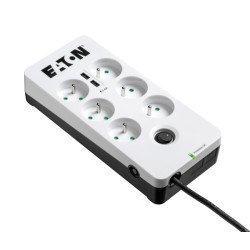 Eaton PB6UF protection surtension 6 sortie(s) CA 220 - 250 V Noir, Blanc
