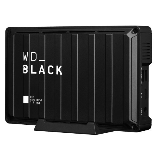 Western Digital D10 disque dur externe 8000 Go Noir, Blanc