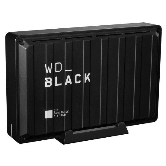 Western Digital D10 disque dur externe 8000 Go Noir, Blanc