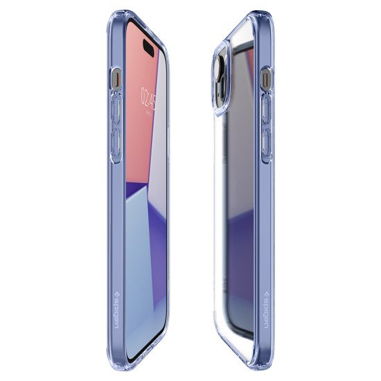 Spigen iPhone 15 Plus Ultra Hybrid Sky Crystal coque de protection pour téléphones portables