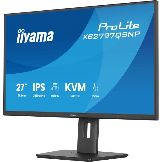 iiyama ProLite XB2797QSNP-B1 écran PC 68,6 cm (27") 2560 x 1440 pixels Quad HD LED Noir