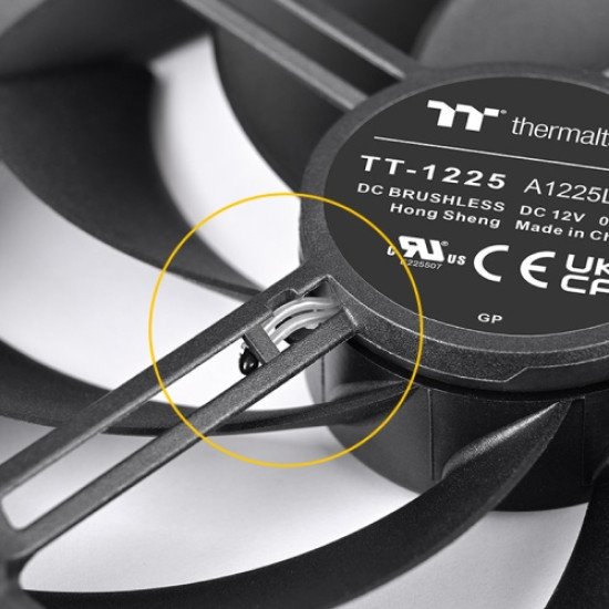 Thermaltake TS120 EX Boitier PC Ventilateur 12 cm Noir 3 pièce(s)