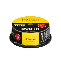 Intenso DVD+R 4.7GB, Printable, 16x 4,7 Go 25 pièce(s)
