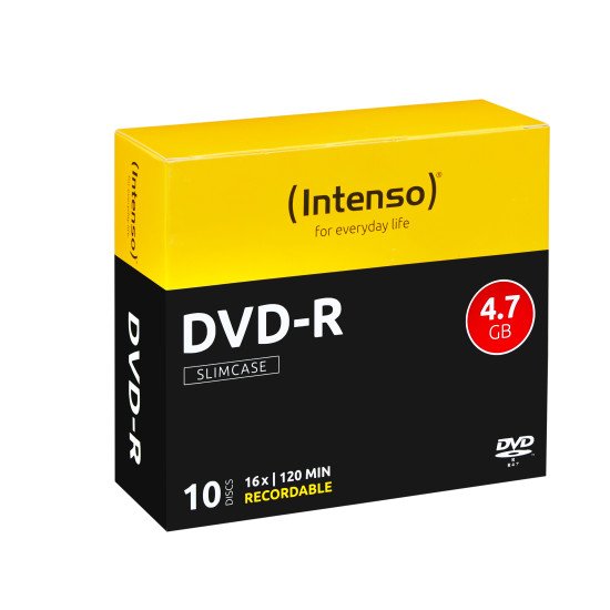 Intenso DVD-R 4.7GB, 16x 4,7 Go 10 pièce(s)