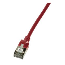 LogiLink Slim U/FTP câble de réseau Rouge 0,5 m Cat6a U/FTP (STP) LogiLink Slim U/FTP câble de réseau Rouge 0,5 m Cat6a U/FTP (STP)