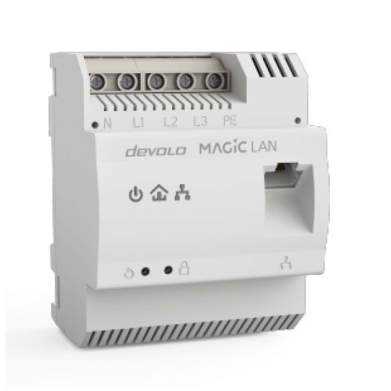 Devolo Magic 2 LAN DINrail 2400 Mbit/s Ethernet/LAN Blanc 1 pièce(s)