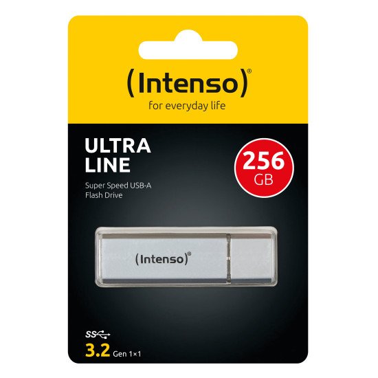 Intenso Ultra Line lecteur USB flash 256 Go USB Type-A 3.2 Gen 1 (3.1 Gen 1) Argent