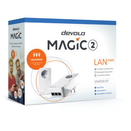 Devolo Magic 2 LAN triple (pack de 2 adaptateurs CPL)