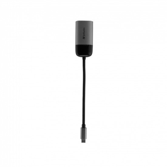 Verbatim 49145 câble vidéo et adaptateur 0,01 m USB C VGA (D-Sub) Noir, Argent