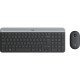 Logitech MK470 Slim Wireless Combo clavier RF sans fil QWERTY Tchèque, Slovaque Graphite, Gris