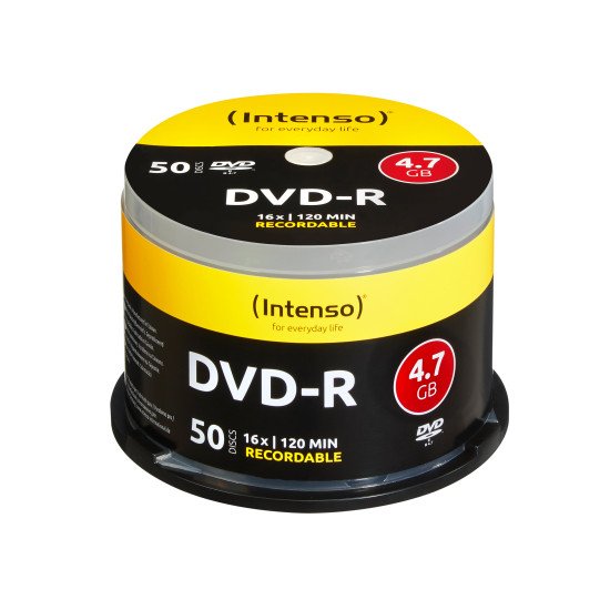 Intenso DVD-R 4.7GB, 16x 4,7 Go 50 pièce(s)