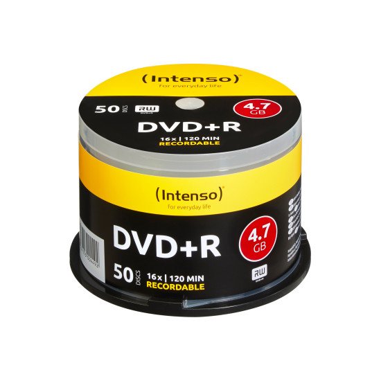 Intenso 4111155 DVD vierge 4,7 Go DVD+R 50 pièce(s)