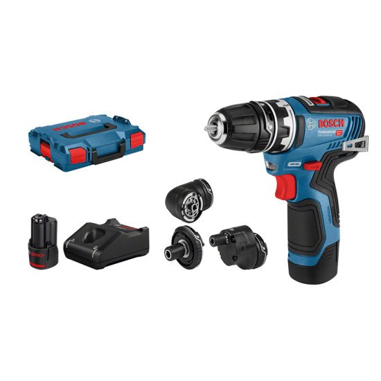 Bosch GSR 12V-35 FC 1750 tr/min Sans clé 590 g Noir, Bleu, Rouge