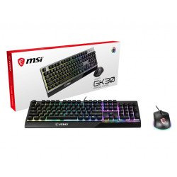 MSI S11-04DE601-CLA clavier Souris incluse Jouer USB QWERTZ Allemand Noir