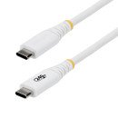 StarTech.com Câble de Recharge USB-C de 3m, Résistant et Ultra-Souple, PD EPR 240W (5A), Câble de Recharge USB 2.0 pour PC Portable, Certifié USB-IF, Câble de Recharge USB-C Robuste - Blanc