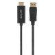Manhattan Câble DisplayPort 1.1 vers HDMI, 1080p à 60 Hz, 1,8 m, mâle à mâle, DP avec verrouillage, non bidirectionnel, noir, garantie 3 ans