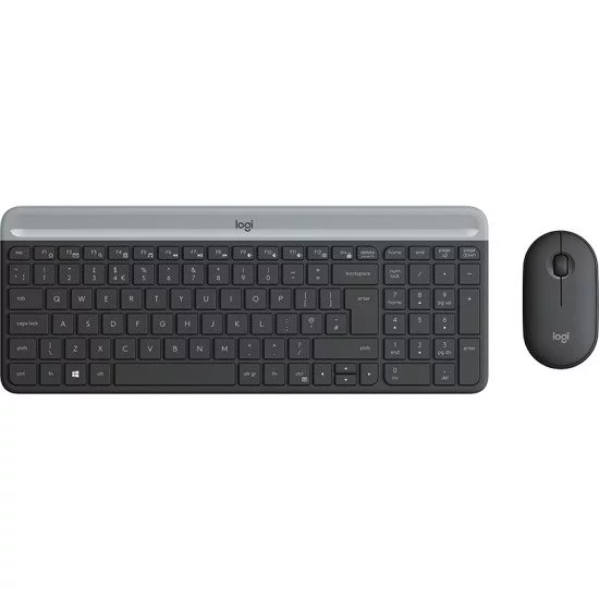 Logitech MK470 clavier RF sans fil QWERTZ Allemand Graphite Logitech MK470 clavier RF sans fil QWERTZ Allemand Graphite