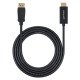 Manhattan Câble DisplayPort 1.1 vers HDMI, 1080p à 60 Hz, 1 m, mâle à mâle, DP avec verrouillage, non bidirectionnel, noir, garantie 3 ans