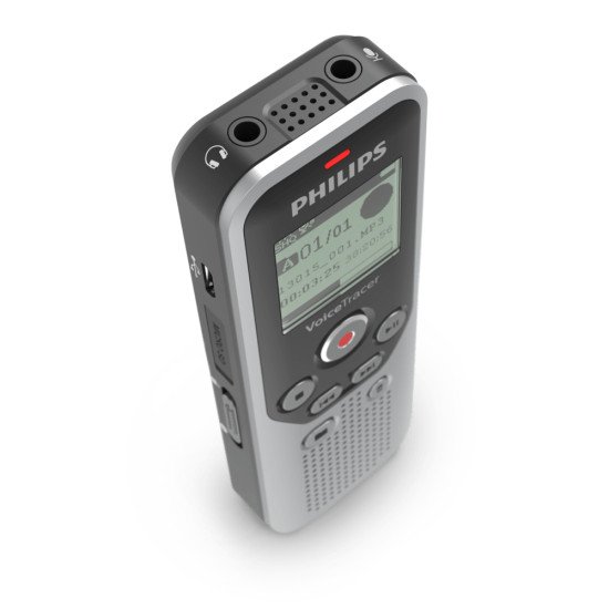 Philips DVT1250 dictaphone Mémoire interne + carte mémoire Noir, Gris