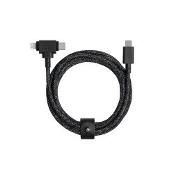 Native Union Belt Cable Duo câble USB 1,5 m USB C USB C/Lightning Noir