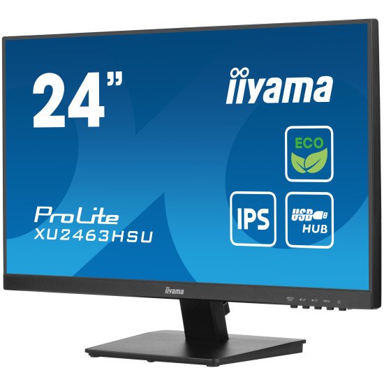 iiyama ProLite XU2463HSU-B1 écran PC 60,5 cm (23.8") 1920 x 1080 pixels Full HD LED Noir