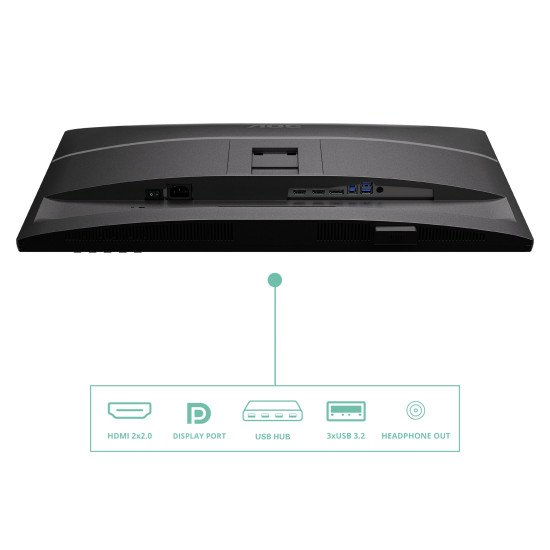 AOC Q27P4U écran PC 68,6 cm (27") 2560 x 1440 pixels Wide Quad HD Noir AOC Q27P4U écran PC 68,6 cm (27") 2560 x 1440 pixels Wide Quad HD Noir