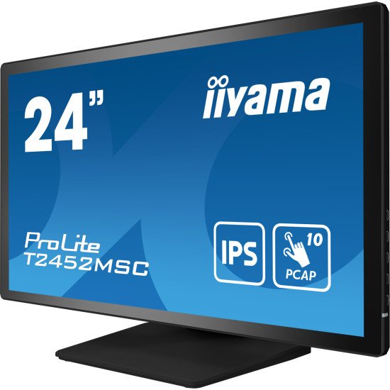 iiyama ProLite T2452MSC-B1 écran PC 60,5 cm (23.8") 1920 x 1080 pixels Full HD LCD Écran tactile Multi-utilisateur Noir