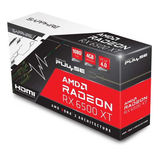 Sapphire PULSE Radeon RX 6500 XT AMD 4 Go GDDR6