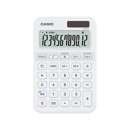 Casio MS-20YC calculatrice Bureau Calculatrice basique Blanc